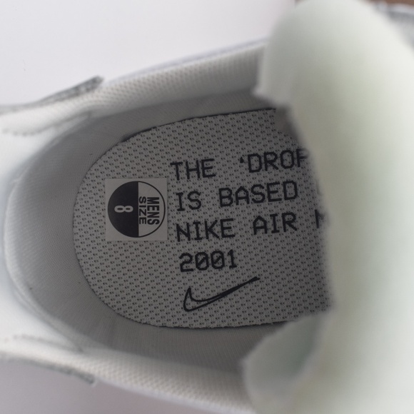 NIB NWT Nike Drop Type PRM LX Triple White/Black N.354 CN6916-100 Men\'s Size 8